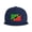 Blue, variant on Snapback Hat St Kitts And Nevis Large Flag Adjustable Flat Bill Brim Hat for Men Women Casual Wear Black