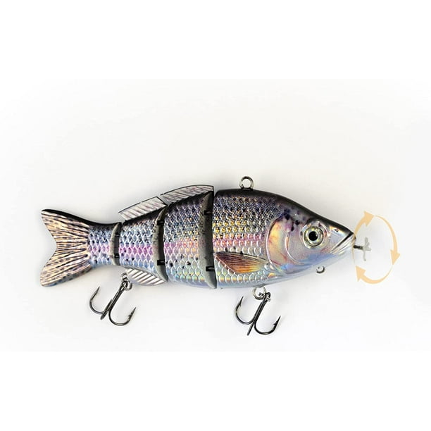 5.25 Animated Lure Classic, Self-Swimming Fishing Bait, USB Rechargeable,  Real-Life Skin and Swim Mimic 