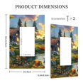thumbnail image 3 of Daiia Cozy Cottage Lakeside Sunset Pattern Decorator Wall Plate Child Safe Outlet Cover, Switch and Outlet Covers,Size 1-Gang 5.0" x3.0" , Polycarbonate Thermoplastic-Style U, 3 of 6