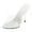Silver, variant on Women's Stiletto High Heels Sexy Clear Heels Slip on Sandals Peep Toe Summer Dressy Shoes