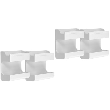 HOMEMAXS 4 pcs  Remote Control Rack Holder Wall-Mounted Phone Organizer Self Adhesive Storage Box