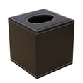 thumbnail image 1 of Caja de pañuelos de material cuero Cubierta de papel cuadrado Caja de servilletas para pañuelos de dormitorio café perfecl Tapa del soporte del pañuelo facial, 1 of 7