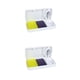 thumbnail image 3 of Divisor de Caja de Almacenamiento de Pastillas Portátil de Plástico PP Organizador de Tabletas Blanco 2Conjunto Wosthever, 3 of 6
