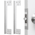 thumbnail image 2 of 2 Pcs Door Latch Guard Plate Outswing Angle Latch Protector Door Latch Cover Latch Shield L Shaped Security 11Inch, 2 of 8