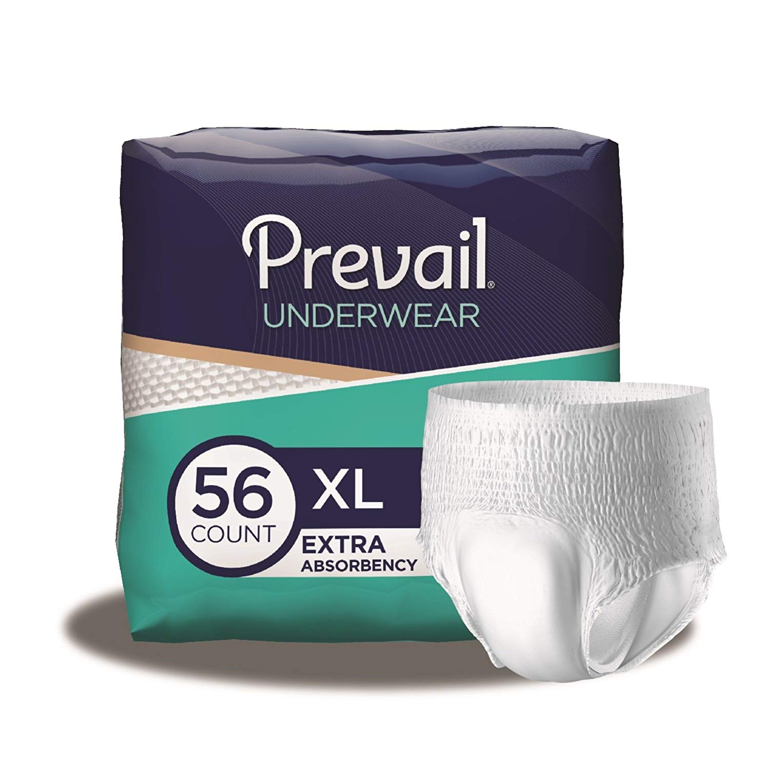 Prevail Extra Absorbent Underwear PV514 XLarge Case of 56, White