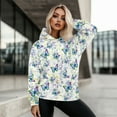 thumbnail image 4 of FOR U DESIGNS Colorful Butterfly Pullover Hoodies for Women Oversized Hoodie Size XL Ladies Hooded Pullover Sweatshirt Long Sleeve Sportswear Down-Shoulder Collar Tops, 4 of 7