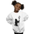 thumbnail image 2 of DC Comics Girls Aquaman Mono Silhouette Sweatshirt, 2 of 4