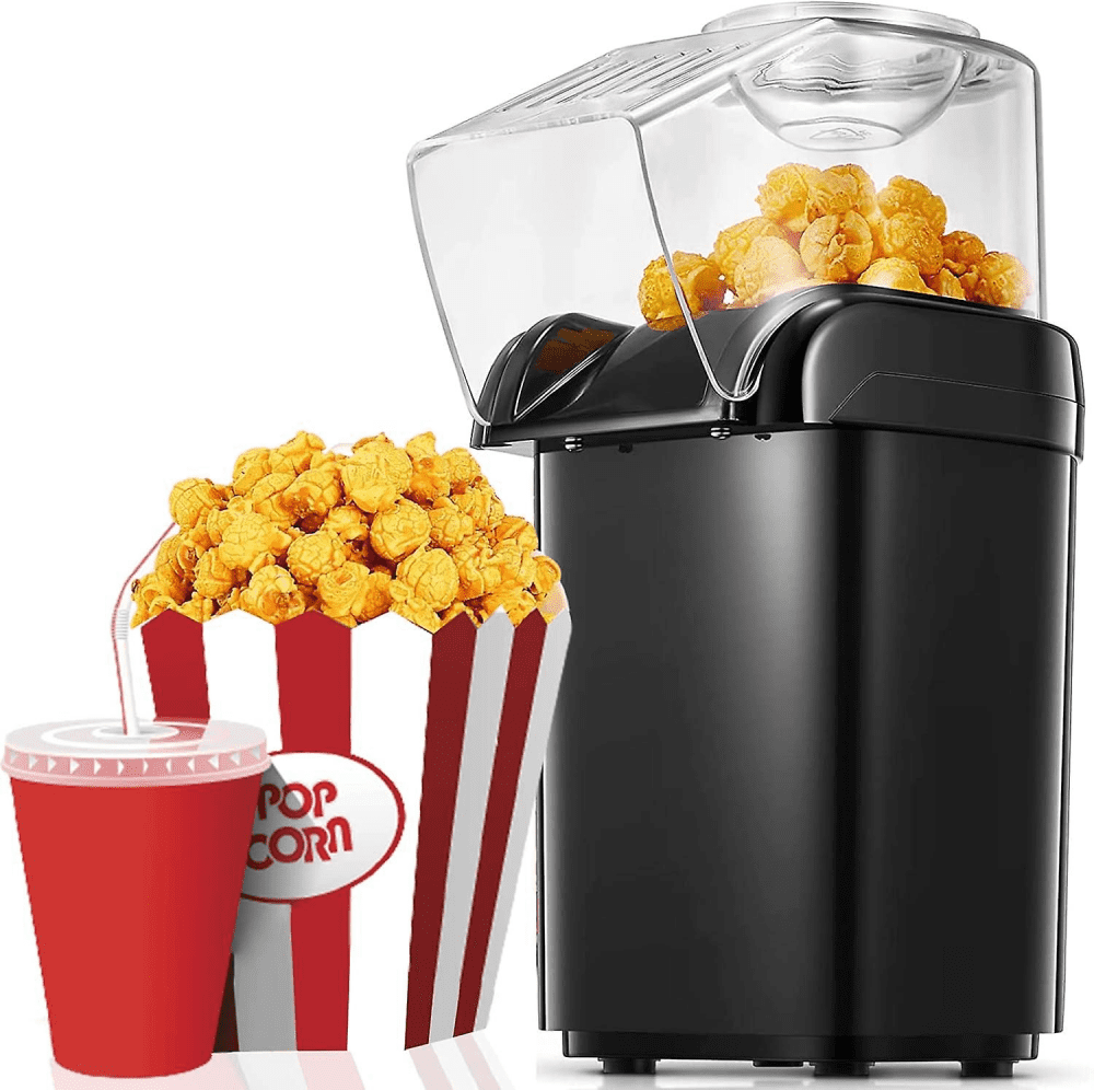 Popcorn Maker, 1200w Upgraded Electric Popcorn Machine, Minutes