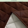thumbnail image 4 of CHUN YI Reversible Wing Chair Slipcovers with Elastic Band and Side Pocket (Dark Coffee), 4 of 6