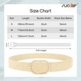 thumbnail image 6 of SUOSDEY Straw Women's Braided Stretch Belts Boho Style Skinny Waist Belt for Jeans Dresses, 6 of 7