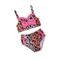 thumbnail image 2 of Kiapeise Baby Girls 2 Pcs Swimsuits Leopard Print Bikini Tops + Bottom Set, 2 of 6
