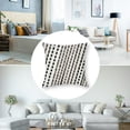 thumbnail image 5 of BANET  Geometric Throw Pillow Cover Set of 2, Peach Colored Diamond Shapes on Cream Background Simplistic Diagonal Tile Print, Decorative Square Covers for Couch Bed &amp; Sofa,Peach Cream 12x12in, 5 of 7