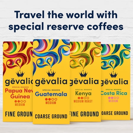 Gevalia Guatemala Single Origin Medium Roast Coffee, Coarse Ground, 10 oz