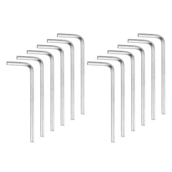 12pcs Hex Key Wrench 2.5mm L-Shape Hexagon Metric Wrenches Silver