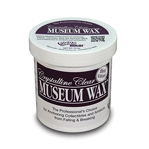 Quakehold! 13-Ounce Museum Wax, Clear Adhesive, Reusable and Removable,  Non-Toxic and Non-Damaging, Easy to Use, Great for Wall Art, Antiques, For  Use on Metal, Glass, Ceramic, Wood, 1 Pack - Yahoo Shopping