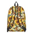 thumbnail image 3 of Sunflower and Butterfly Yellow Pattern Backpack for School, Cute School Bag with Adjustable Shoulder Straps and Padded Back, 15.7"x11.8"x5.5", 3 of 5