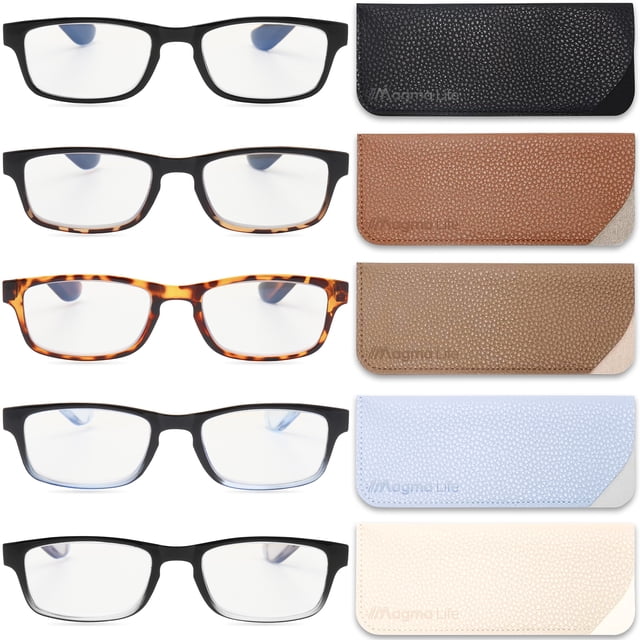 Kit de 5 Lentes Oftálmicos Con Micas Antirreflejantes