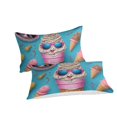 thumbnail image 2 of 3D Ice Cream Printed Comforter Cover Set Children Adult Unique Design Bedding Set Bedroom Decor,Twin (68"x86"), 2 of 5