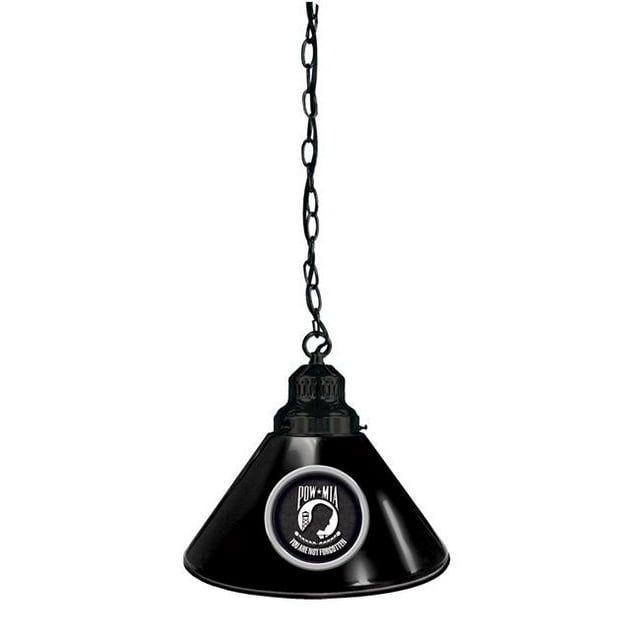 Holland Bar Stool BL1BKPOWMIA Pow & Mia Single Shade Pendant Light - Black