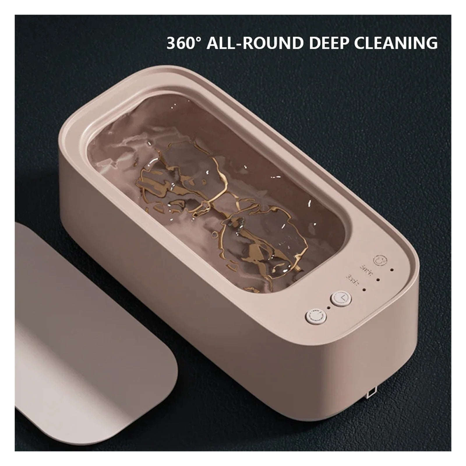 Ultrasonic 360 Degree Cleaning Machine 45KHZ Jewelry Eyeglasses Watches Cleaner Timing for Jewelry