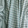 thumbnail image 4 of Fabric Mart Direct Teal Gingham Stripes Cotton Fabric By The Yard, 17 Continuous Yards 55 inch or 140 cm Width, Woven Upholstery Fabric, Drapery, Shower Curtain Fabric, Wholesale, Pure Cotton Fabric, 4 of 8
