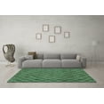 thumbnail image 3 of Ahgly Company Machine Washable Indoor Rectangle Abstract Turquoise Blue Contemporary Area Rugs, 8' x 10', 3 of 4