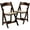 Fruitwood, variant on Bowery Hill Wooden Vinyl Seat Folding Chair in White (Set of 2)