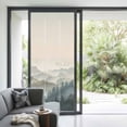 thumbnail image 3 of Mountains Window Privacy Film, Farmhouse Forest Nature Trees Landscape Static Cling UV Sun Blocking Heat Control Window Tint Day and Night, Non-Adhesive One Way Windows Privacy Cover 35.4''x78.7'', 3 of 7