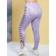 thumbnail image 4 of Leggings de impresión de mezclilla de encaje 3D Rosegal Leggings de talla grande, 4 of 5