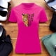 thumbnail image 3 of Playera Blusa Con Estampado De Jaguar Animal Print Ropa Para Mujer Color Fucsia Talla Chica Marca Emil SaEs, 3 of 4