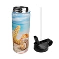 thumbnail image 2 of Picia Beach Starfish Shell Pattern 18oz Sports Insulated Kettle With Straw Insulated Water Bottle For Running Hiking Cycling Climbing Men'S Woman Insulated Water Bottle, 2 of 8