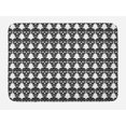 thumbnail image 1 of Carnival Bath Mat, Ornamental Skull Illustrations with Floral Details Day of the Dead Theme, Plush Bathroom Decor Mat with Non Slip Backing, 29.5" X 17.5", Charcoal Grey White, by Ambesonne, 1 of 2