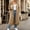 #Khaki, variant on Women's Long Sleeve Zip Up Hoodie, Drawstring Hem Loose Hooded Sweatshirt Coat with Pockets,Army Green,Women's Plus Size L
