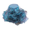thumbnail image 2 of Sombrero de sol elegante Sonducket para mujer con Ala ancha azul, 2 of 6