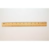 School Smart Metal Edge Wood Ruler, 12 Inches