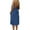Blue, variant on Women's Casual Sleeveless Open Back Loose Fit Maxi Dress, Spaghetti Strap Flowy Beach Robe Homewear for Vacation and Sundress