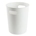 thumbnail image 3 of (1 pack) Mainstays Basic White Plastic Wastebasket 2.64 Gallon for Bathroom, Bedroom, Office, 3 of 9