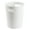 White, variant on Mainstays Basic 2.64 Gallon Plastic Wastebasket with Cut Out Handles in Rich Black