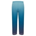 thumbnail image 3 of cllios Mens Long Sleeve Pajamas Sets Gradient Print Loungewear Ultra Soft Button Down Sleepwear 2 Pcs Pj Set with Pockets, 3 of 6