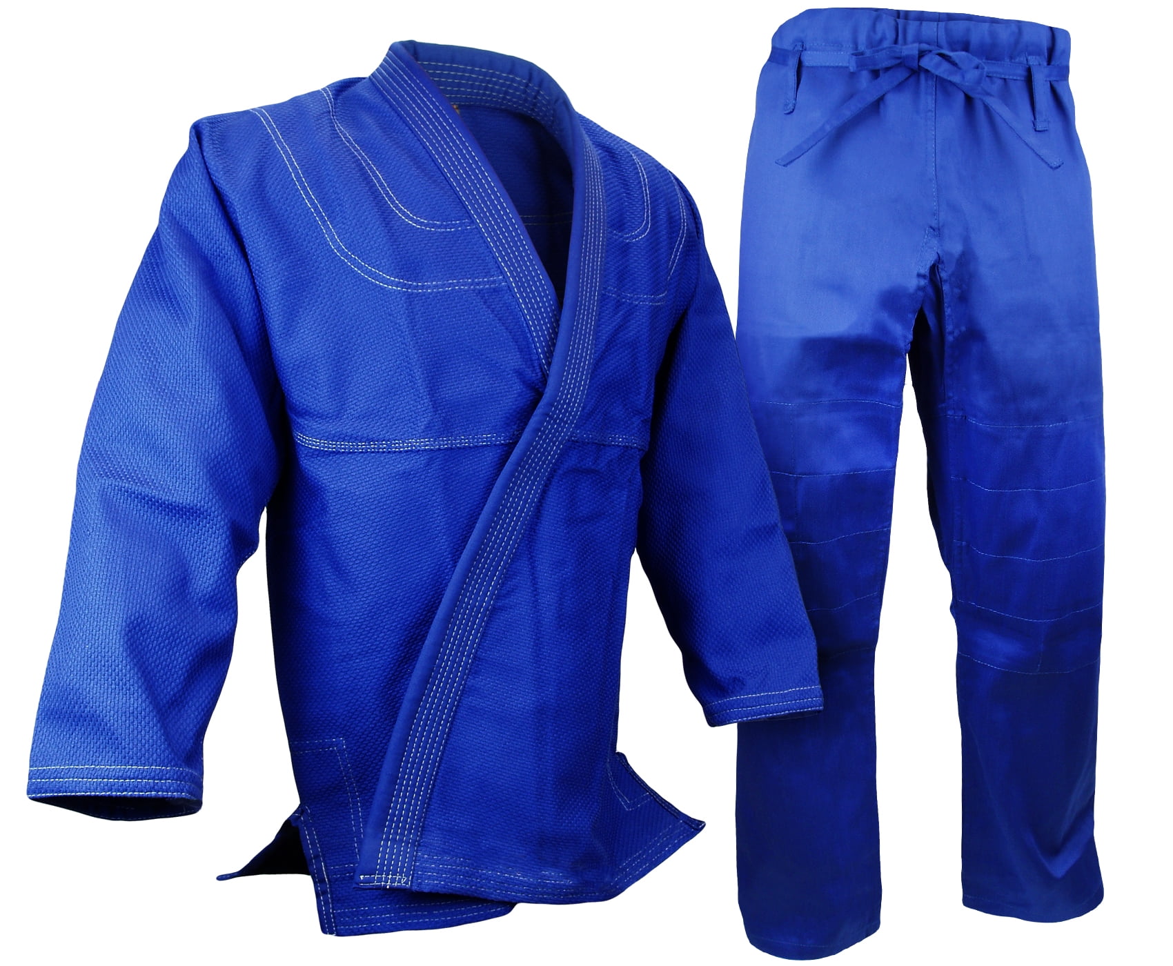Jiu Jitsu  Uniform Blue/White/Black set 100% cotton Preshrunk BJJ Gi Kimono 