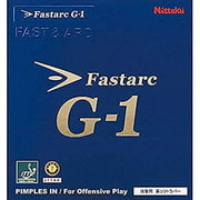 Nittaku Fastarc G-1, Table Tennis Rubber, Pimples in for Offensive Play, Made in Germany (Black, 2.0)