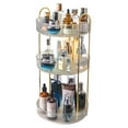 thumbnail image 1 of CSChome Makeup Storage Shelf Makeup Storage Shelf High Capacity Multi Layered Stable Base Raised Edge 360 Degree Rotating, 1 of 7