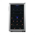 thumbnail image 6 of Newair Freestanding Wine Fridge, 43 Bottle Dual Zone Compressor  Wine Cooler Fridge in Stainless Steel, 6 of 16
