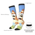 thumbnail image 4 of Silaia Bluey Print Socks For Women Men,Crew Socks,Sporty Calf Socks,Casual Socks, Design Socks for Hiking, Sport, 4 of 6