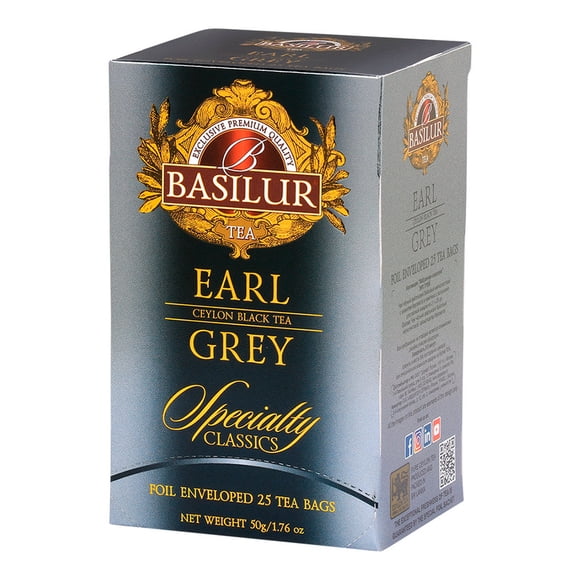 Basilur – Té Negro Ceylán Earl Gray – Specialty Classics – 25 bolsas
