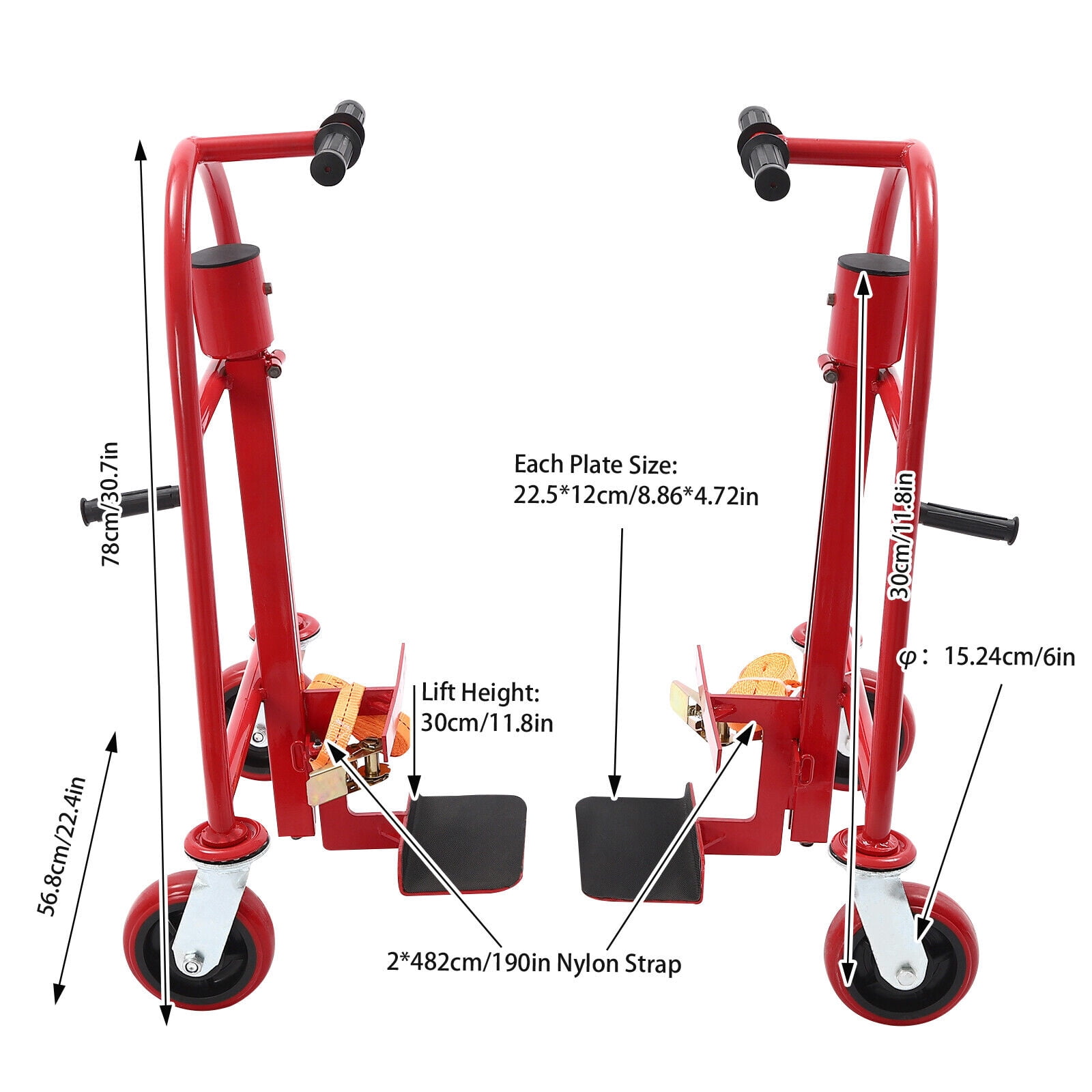 Manual Furniture Move Tool W/4 Wheels Heavy Duty Moving Tool Set Max.1300 lbs