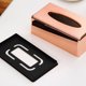 thumbnail image 5 of ¡Descuentos Flash!, Caja de pañuelos galvanizada de oro rosa para el hogar, la sala de estar, el escritorio, la oficina, organizador de papel de seda Akmoler, 5 of 6