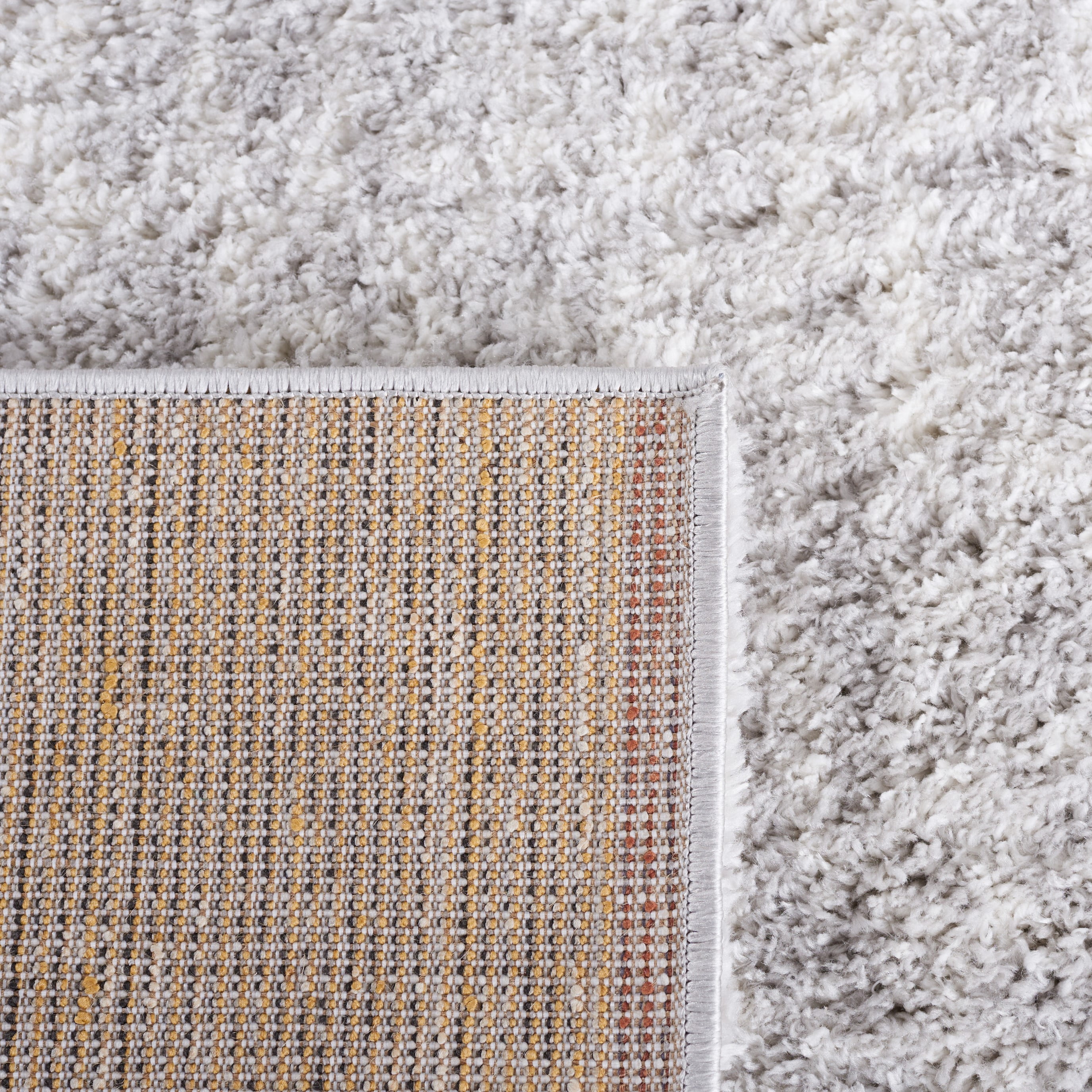 SAFAVIEH Berber Shag Torvald Abstract Area Rug, Grey/Ivory, 8' x 10'