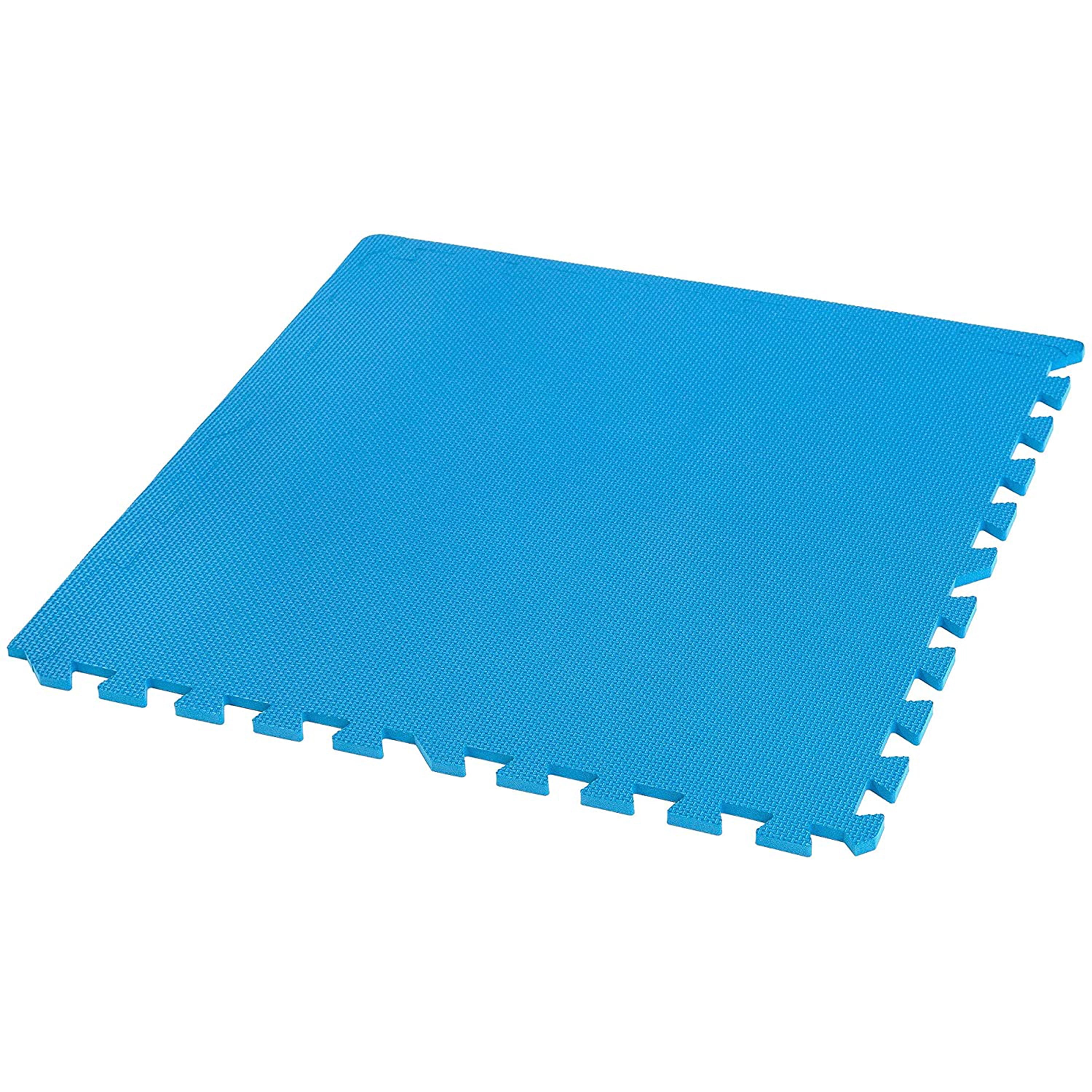 FlooringInc 3/8" Multipurpose Foam Tiles, Playroom, Aerobic, 2"x2", Blue, 12 Tiles, 48 sqft