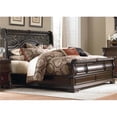thumbnail image 2 of Arbor Place Dark Brown King Sleigh Bed, 2 of 6